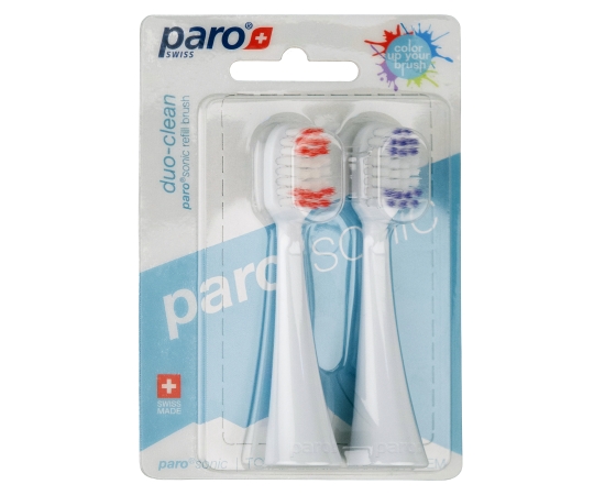 paro®sonic duo-clean Змінні щітки для інтенсивного та глибокого очищення, 2 шт.