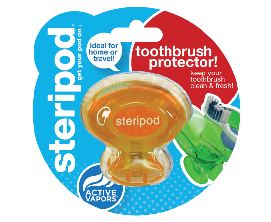 Steripod Антибактеріальний чохол для зубної щітки, мандаринова мрія (в упаковці 1 шт.)