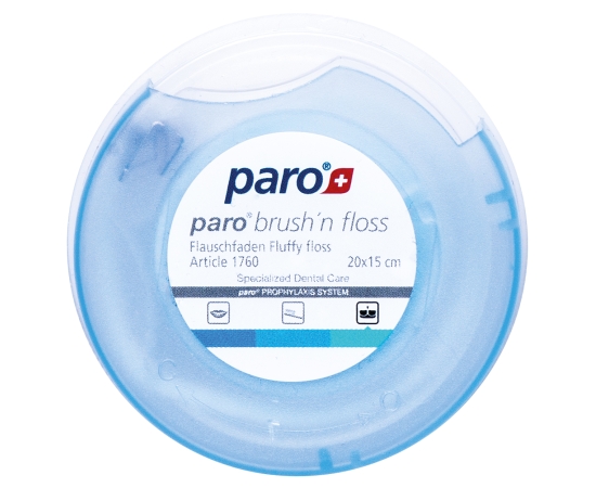 paro® BRUSH'n FLOSS Зубна нитка та щітка, суперфлос, 20 x 15 см