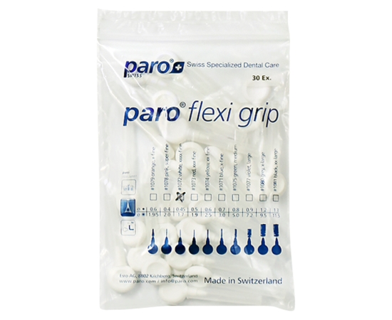 paro® flexi grip Міжзубні щітки, xxxx-тонкі, Ø 1.7 мм, 30 шт.