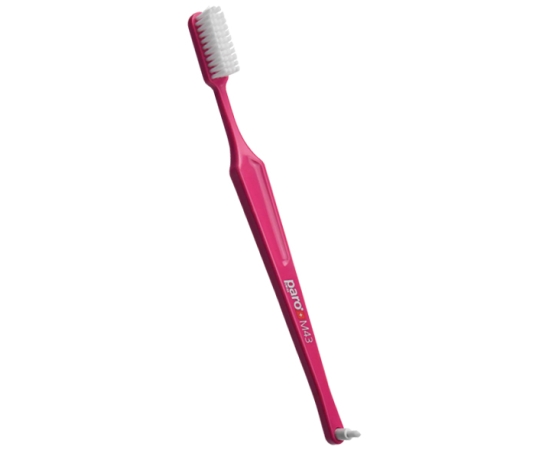 paro® M43 Зубна щітка середньої жорсткості, Колір: Рожевий