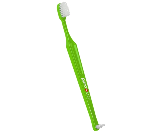 paro® M27 Детская зубная щетка, средней жесткости (в целлофановой упаковке), Цвет: Салатовый