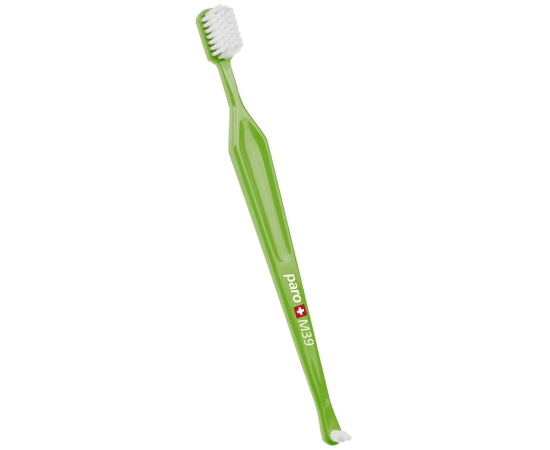 paro® M39 Зубная щетка, средней жесткости (в целлофановой упаковке), Цвет: Салатовый