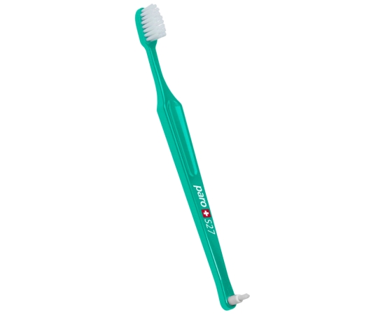 paro® S27 Дитяча зубна щітка, м'яка (у целофановій упаковці), Колір: Зелений