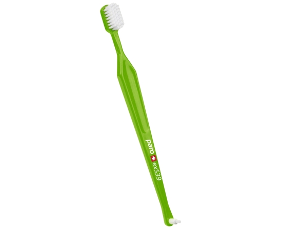 paro® exS39 Зубная щетка, ультрамягкая (в целлофановой упаковке), Цвет: Салатовый